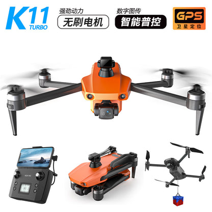 Télécommande à écran tactile, photographie aérienne de drones Cole Airlines K11, drone téléguidé professionnel de grande taille.