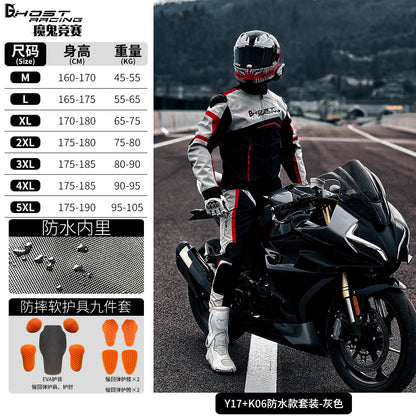 Combinaison de moto Devil Race pour homme, combinaison d'hiver coupe-vent, chaude et imperméable, veste de course décontractée