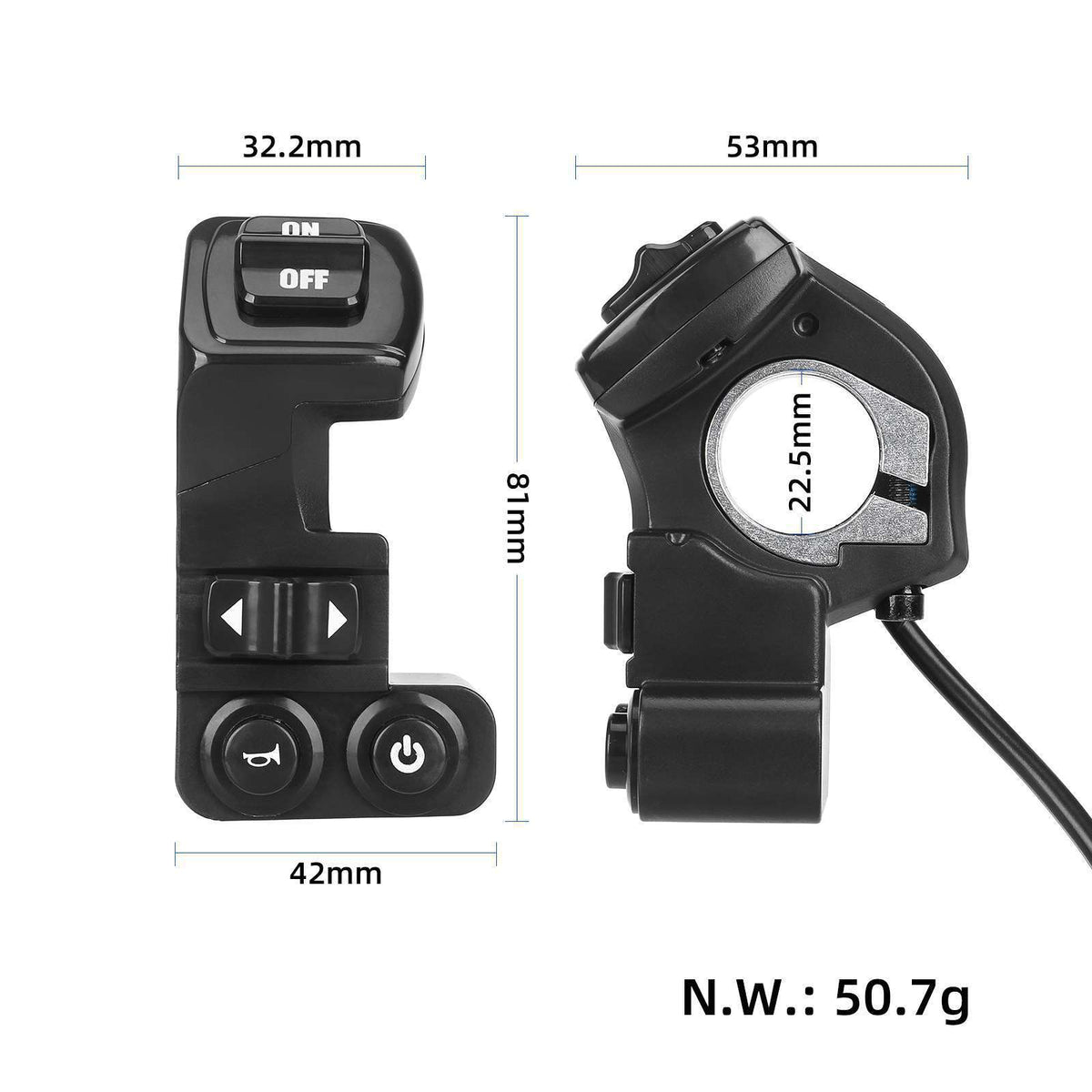 Compatible avec le Kukirin G2Pro G2PRO G2Max G2DB G2Max étanche, quatre fonctions, 6 cœurs et étanche