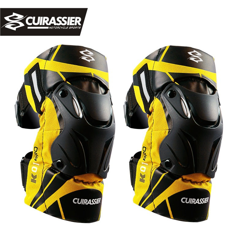 Équipements de sécurité moto, genouillères protectrices, produits de cyclisme tout-terrain, protège jambes, protège pilotes, réflecteurs nocturnes