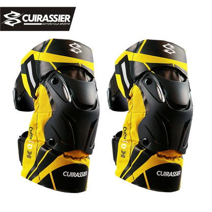 Équipements de sécurité moto, genouillères protectrices, produits de cyclisme tout-terrain, protège jambes, protège pilotes, réflecteurs nocturnes
