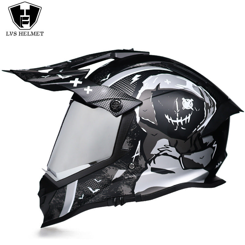 Casque de rallye tout terrain multifonctionnel double lentille