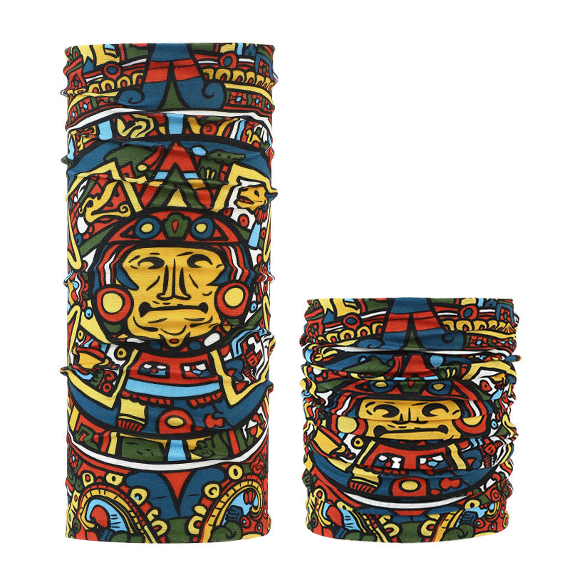 Masque de cyclisme foulard col chaud accessoire de Halloween crâne versatile foulard visage foulard magique