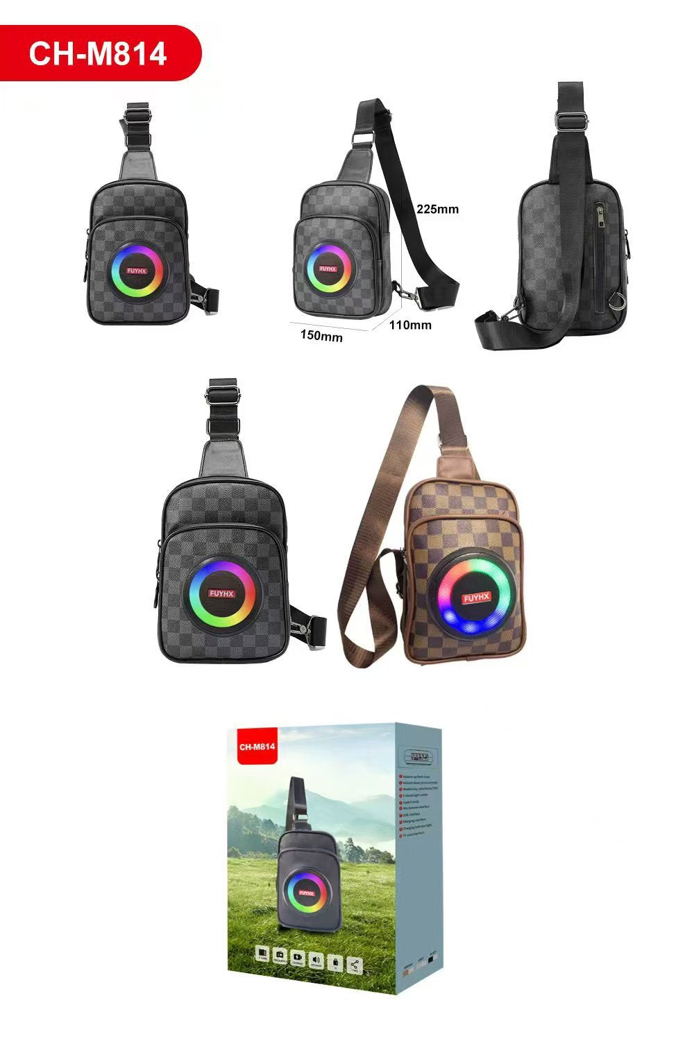 Sac haut-parleur en PVC, imperméable et résistant