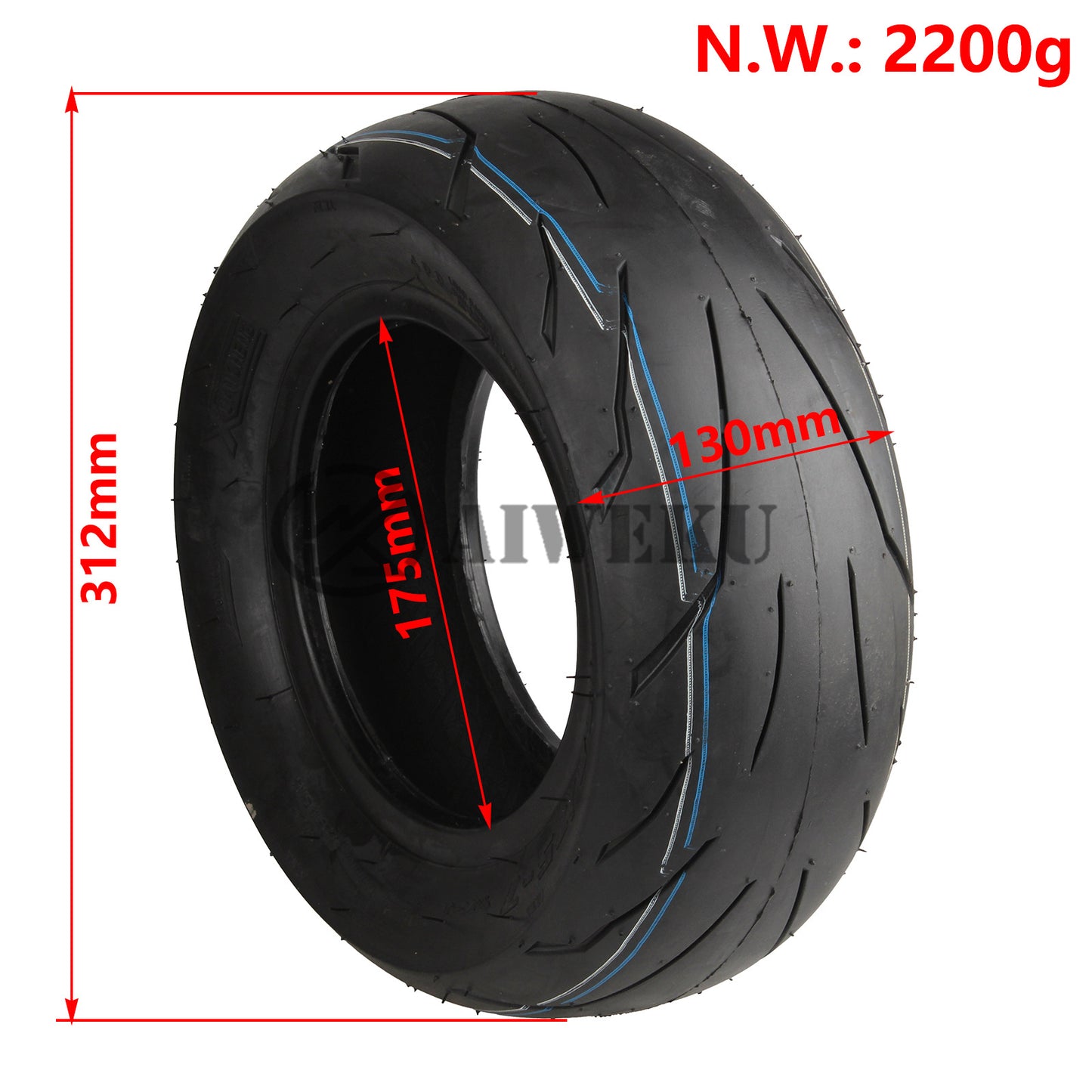 Pneus modifiés 135 75-7 tubeless de course résistantes