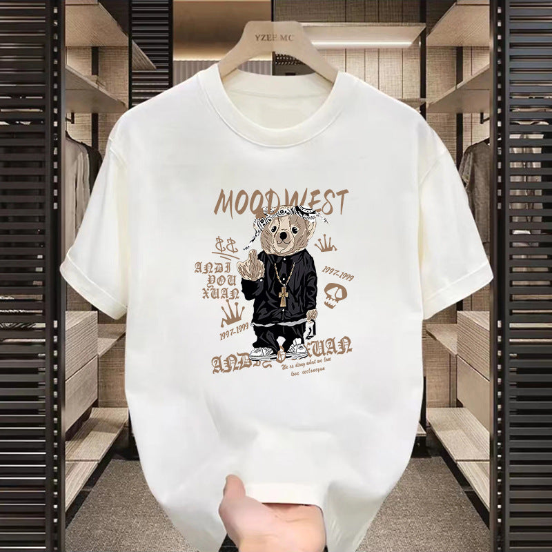 T-shirt américain à manches courtes à motifs