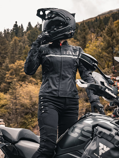 FEHER Vêtements de moto Vêtements résistants à l’usure Vêtements moto Maillot de cyclisme féminin Veste imperméable Four Seasons