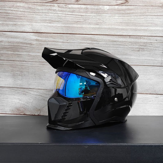 Casque combiné Street Fighter Casque de moto Casque rétro pour hommes et femmes  3C Certifié