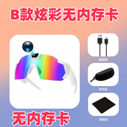 Lunettes de soleil, appareil photo, enregistrement sportif, appareil photo, enregistreur intelligent pour le cyclisme en plein air