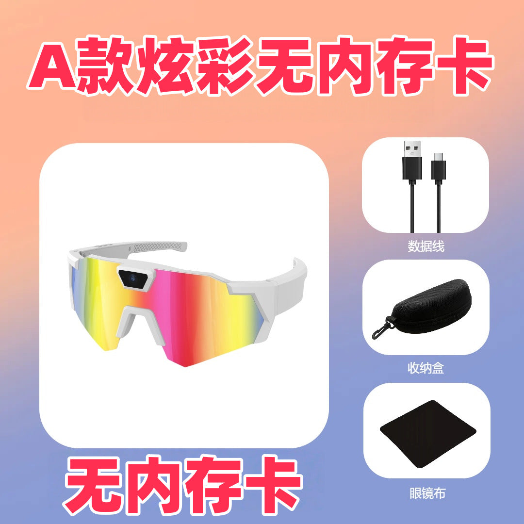 Lunettes de soleil, appareil photo, enregistrement sportif, appareil photo, enregistreur intelligent pour le cyclisme en plein air