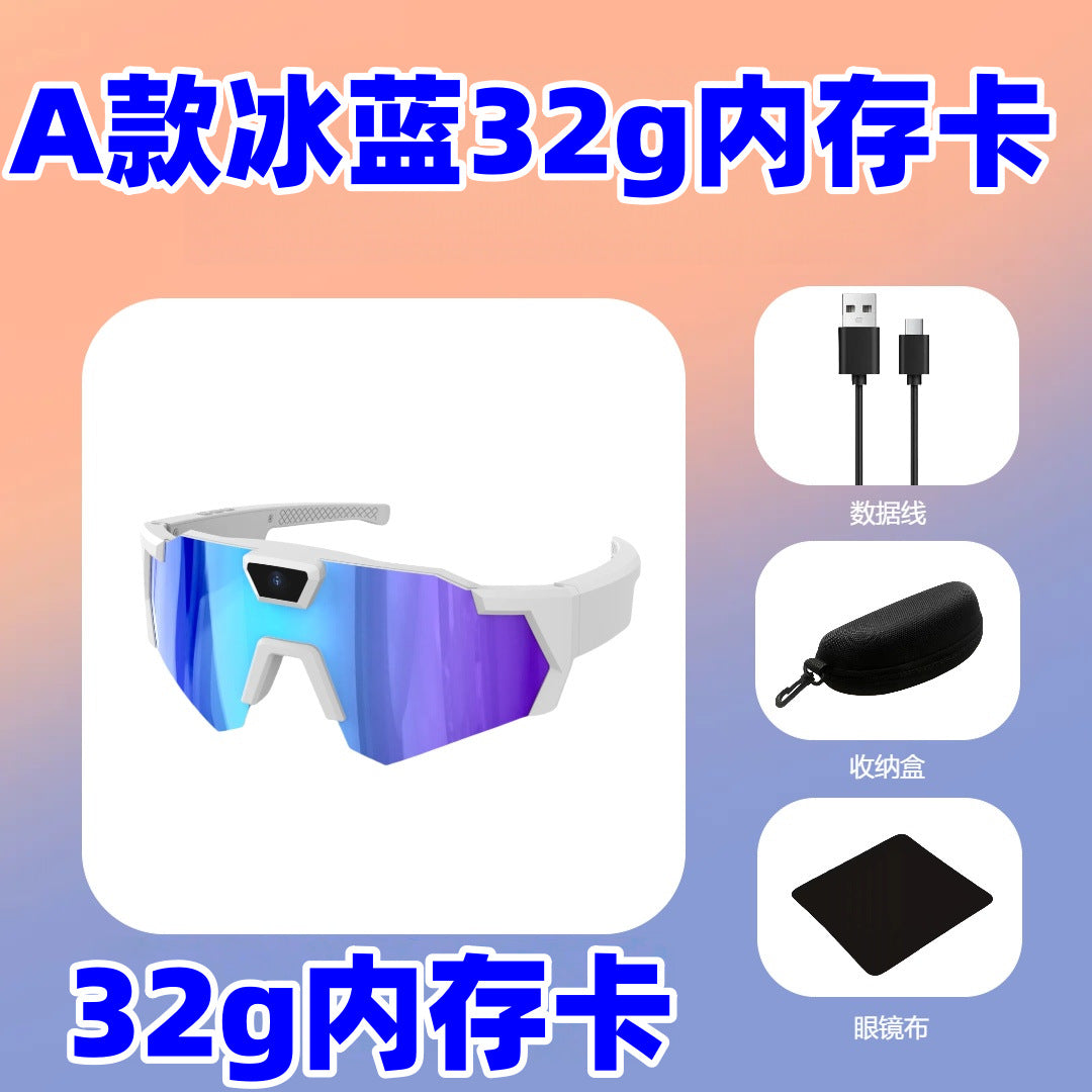 Lunettes de soleil, appareil photo, enregistrement sportif, appareil photo, enregistreur intelligent pour le cyclisme en plein air