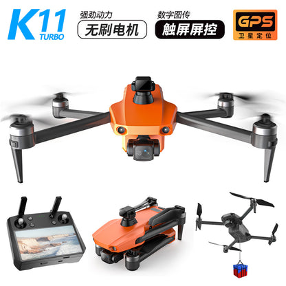 Télécommande à écran tactile, photographie aérienne de drones Cole Airlines K11, drone téléguidé professionnel de grande taille.