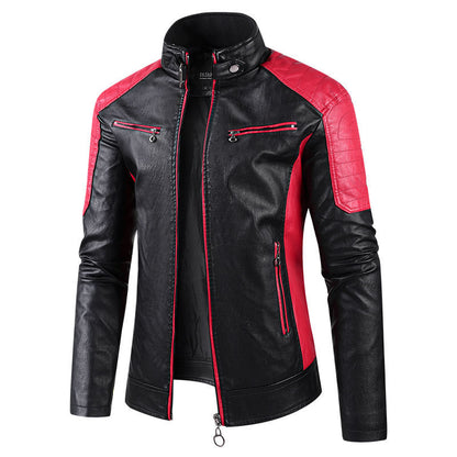 Veste en simili cuir, mince pour rester chaud