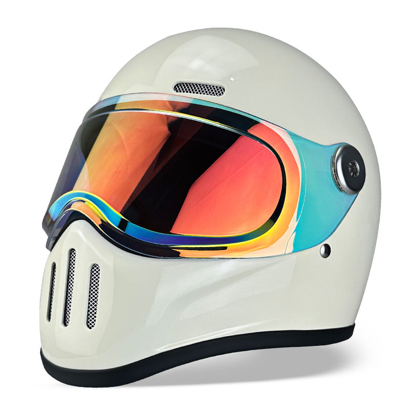 Casque WTCX de moto en fibre de carbone en PRF, casque complet, pour hommes et femmes