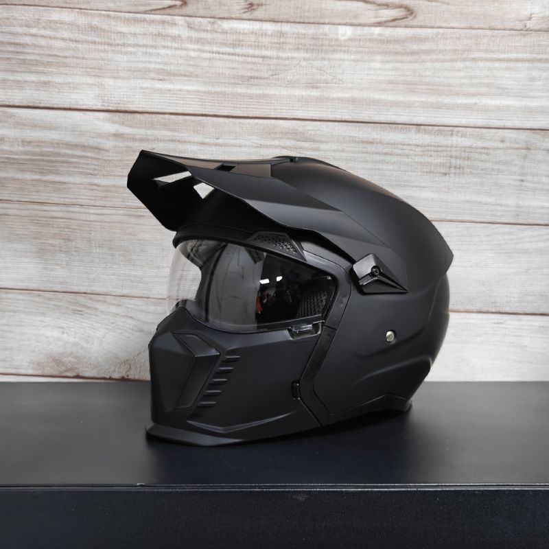 Casque combiné Street Fighter Casque de moto Casque rétro pour hommes et femmes  3C Certifié