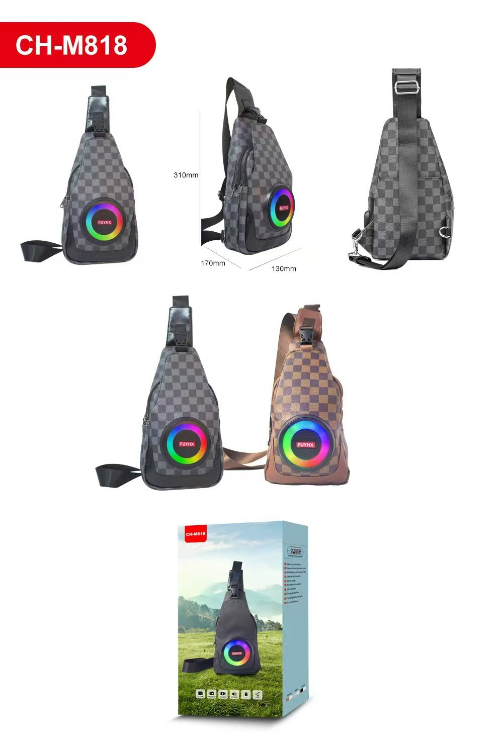 Sac haut-parleur en PVC, imperméable et résistant