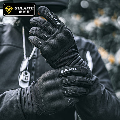 Gants de cyclisme Solite G3 Printemps et été Tissu  Protecteur de poignet en PVC transpirable Gants d'écran tactile conducteur