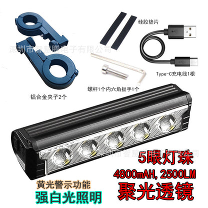 2600 lumens Alliage d'aluminium super brillant, Lumière de vélo