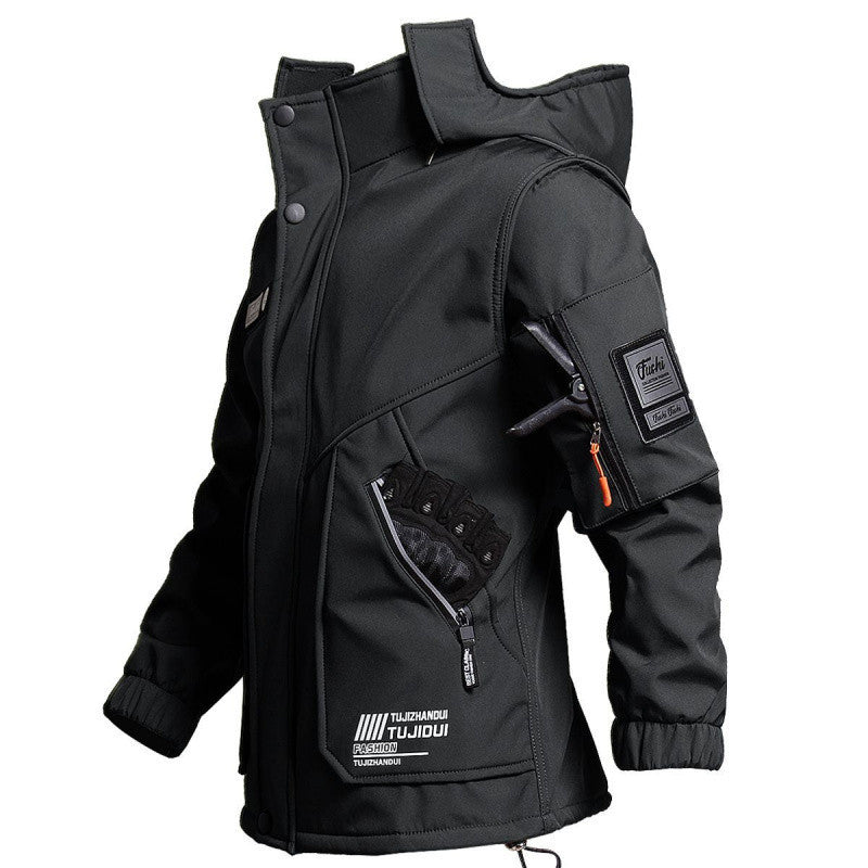R9T veste tactique pour les sports en plein air revêtement polaire veste de cyclisme à l'épreuve du vent imperméable