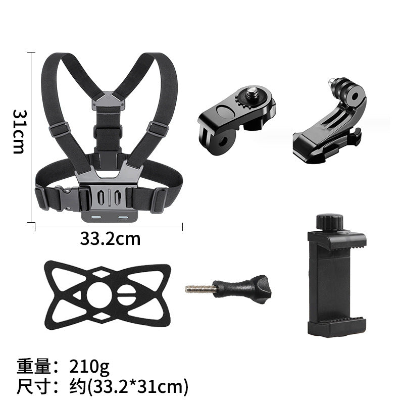Support de tir sur la poitrine de la caméra d'action GoPro Vista en première personne de tir en direct Support pour téléphone de cyclisme
