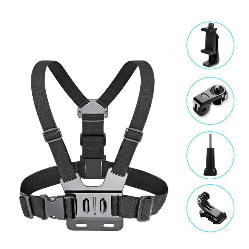 Support pour la poitrine de la caméra d'action GoPro DJI, support pour téléphone mobile