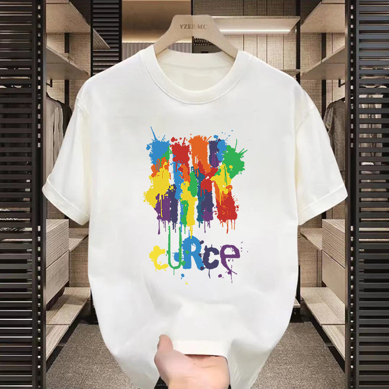 T-shirt américain à manches courtes à motifs