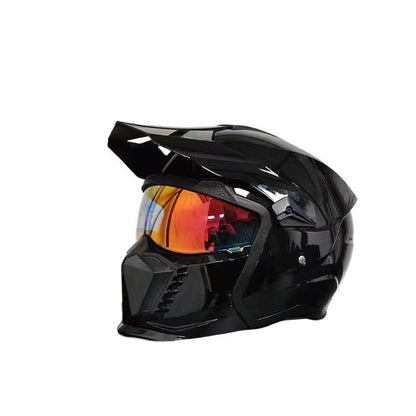 Casque combiné Street Fighter Casque de moto Casque rétro pour hommes et femmes  3C Certifié