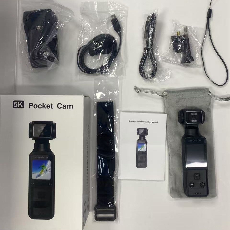 Caméra de poche HD professionnel 5K anti-vibration sport escalade de montagne clip à main enregistreur vidéo intelligent tout en un