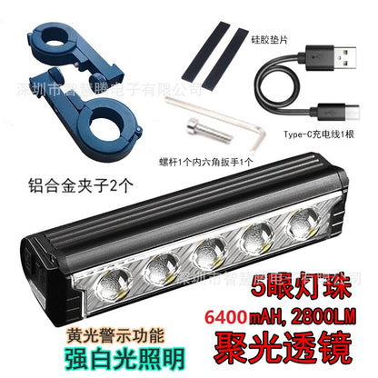 2600 lumens Alliage d'aluminium super brillant, Lumière de vélo