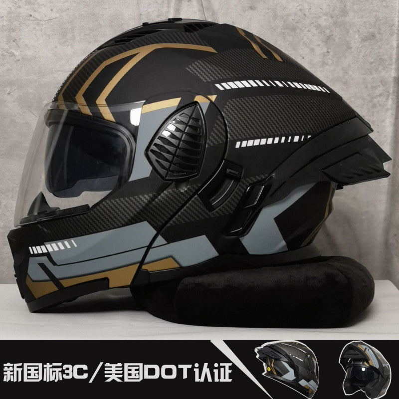 NBTK casque de moto double lentille 3C