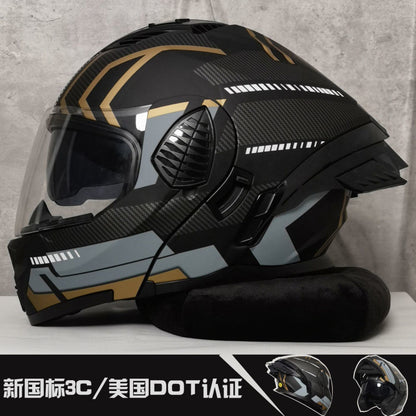 NBTK casque de moto double lentille 3C