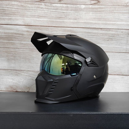 Casque combiné Street Fighter Casque de moto Casque rétro pour hommes et femmes  3C Certifié