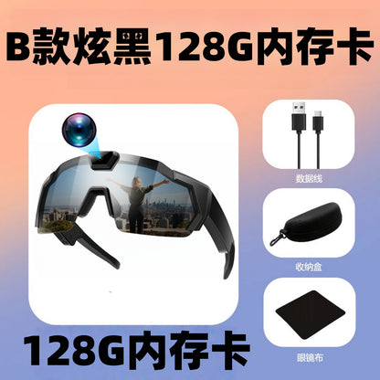 Lunettes de soleil, appareil photo, enregistrement sportif, appareil photo, enregistreur intelligent pour le cyclisme en plein air