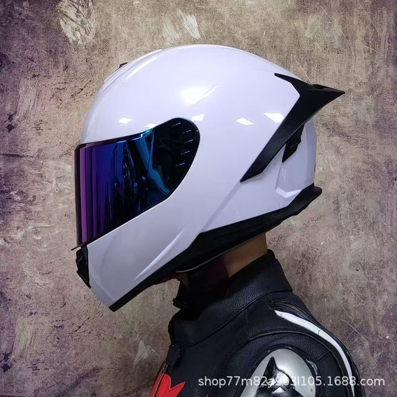 AXOR casques moto casques homme et femme protection solaire été moto jusqu'à la personnalité grand aileron fente arrière sécurité Bluetooth
