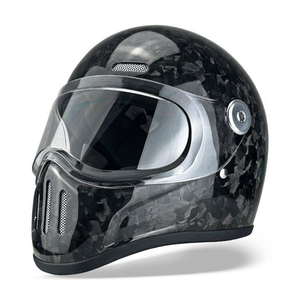 Casque WTCX de moto en fibre de carbone en PRF, casque complet, pour hommes et femmes
