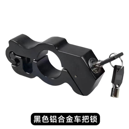 Serrure antivol pour véhicule électrique, serrure moto avec alarme, serrure de guidon, serrure de frein alimentée par batterie, verrou des gaz, serrure pour vélo