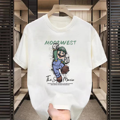 T-shirt américain à manches courtes à motifs