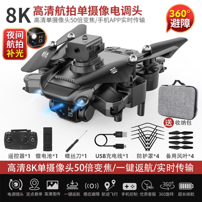 Photographie aérienne avec drones avec technologie noire, Drone professionnel 8k hd pour adultes, intelligent