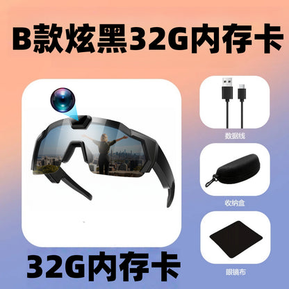 Lunettes de soleil, appareil photo, enregistrement sportif, appareil photo, enregistreur intelligent pour le cyclisme en plein air