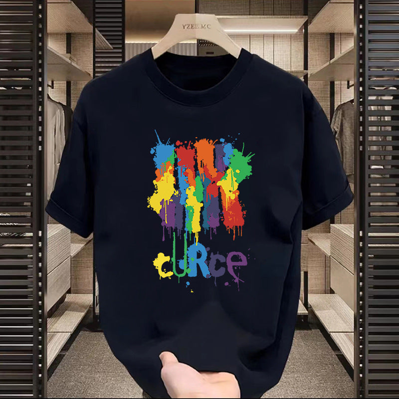 T-shirt américain à manches courtes à motifs