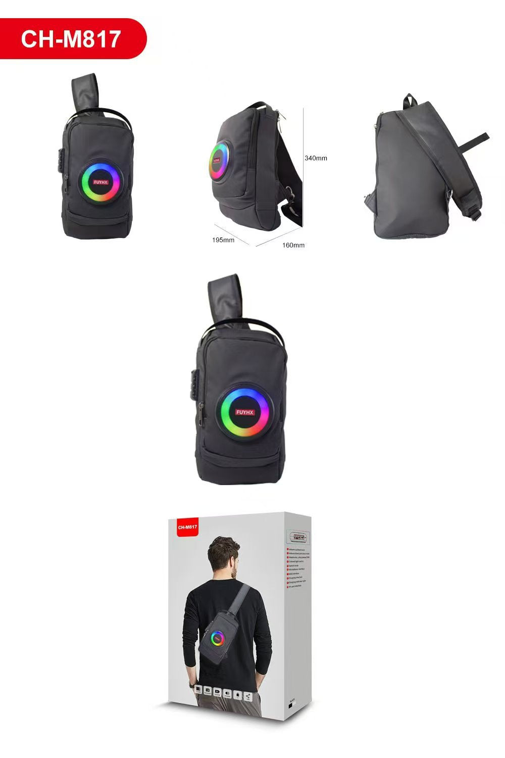Sac haut-parleur en PVC, imperméable et résistant