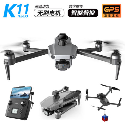 Télécommande à écran tactile, photographie aérienne de drones Cole Airlines K11, drone téléguidé professionnel de grande taille.