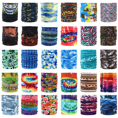 Masque de cyclisme foulard col chaud accessoire de Halloween crâne versatile foulard visage foulard magique