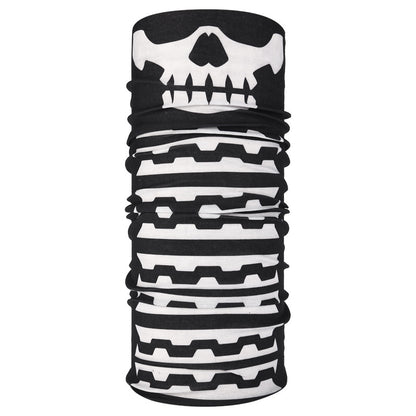 Masque de cyclisme foulard col chaud accessoire de Halloween crâne versatile foulard visage foulard magique