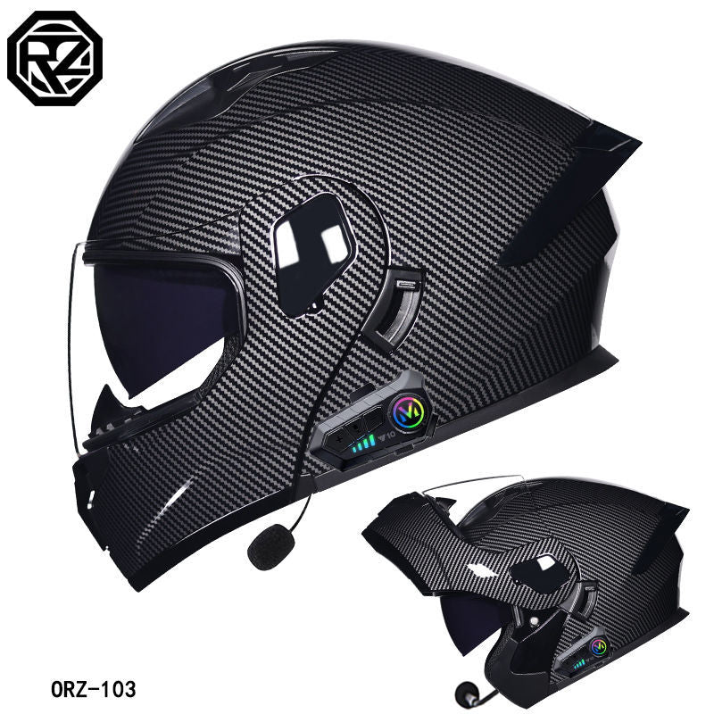 Casque certifié 3C, casque Bluetooth complet pour hommes et femmes, quatre saisons, grand aileron arrière. Contactez notre service achat tplmshop pour choisir la visière.