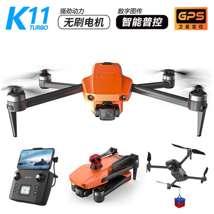 Télécommande à écran tactile, photographie aérienne de drones Cole Airlines K11, drone téléguidé professionnel de grande taille.