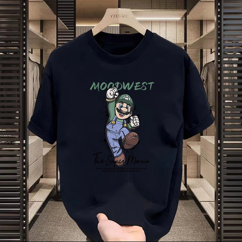 T-shirt américain à manches courtes à motifs