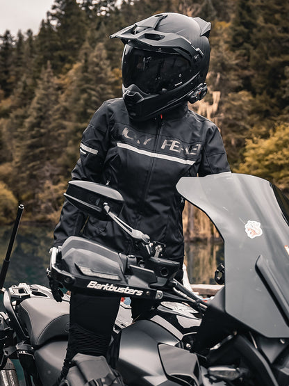 FEHER Vêtements de moto Vêtements résistants à l’usure Vêtements moto Maillot de cyclisme féminin Veste imperméable Four Seasons