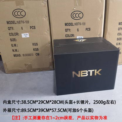 Casque NBTK certification DOT casque de moto à visière longue et courte