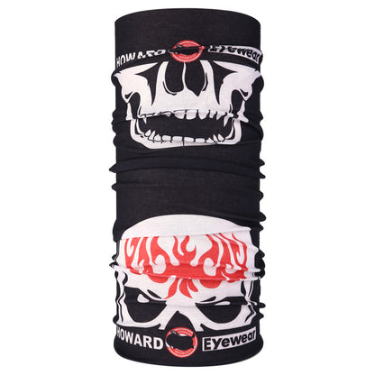 Masque de cyclisme foulard col chaud accessoire de Halloween crâne versatile foulard visage foulard magique